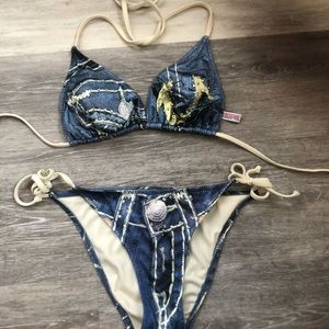 True Religion 2 Pc Bathing Suit